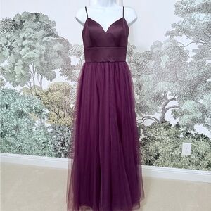 Mori Lee Deep Purple Maxi Dress